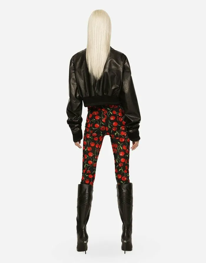 Dolce and Gabbana Coats And Jackets Women Short Nappa Leather Bomber Jacket With DolceandGabbana Tag Black Dolce and Gabbana Coats And Jackets Women Short Nappa Leather Bomber Jacket With DolceandGabbana Tag Black