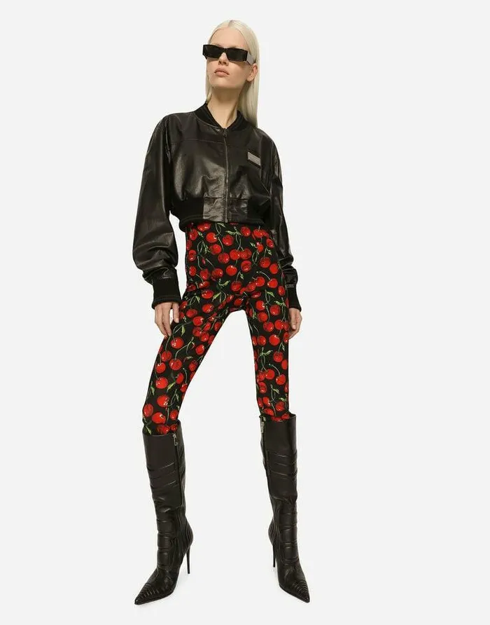 Dolce and Gabbana Coats And Jackets Women Short Nappa Leather Bomber Jacket With DolceandGabbana Tag Black Dolce and Gabbana Coats And Jackets Women Short Nappa Leather Bomber Jacket With DolceandGabbana Tag Black