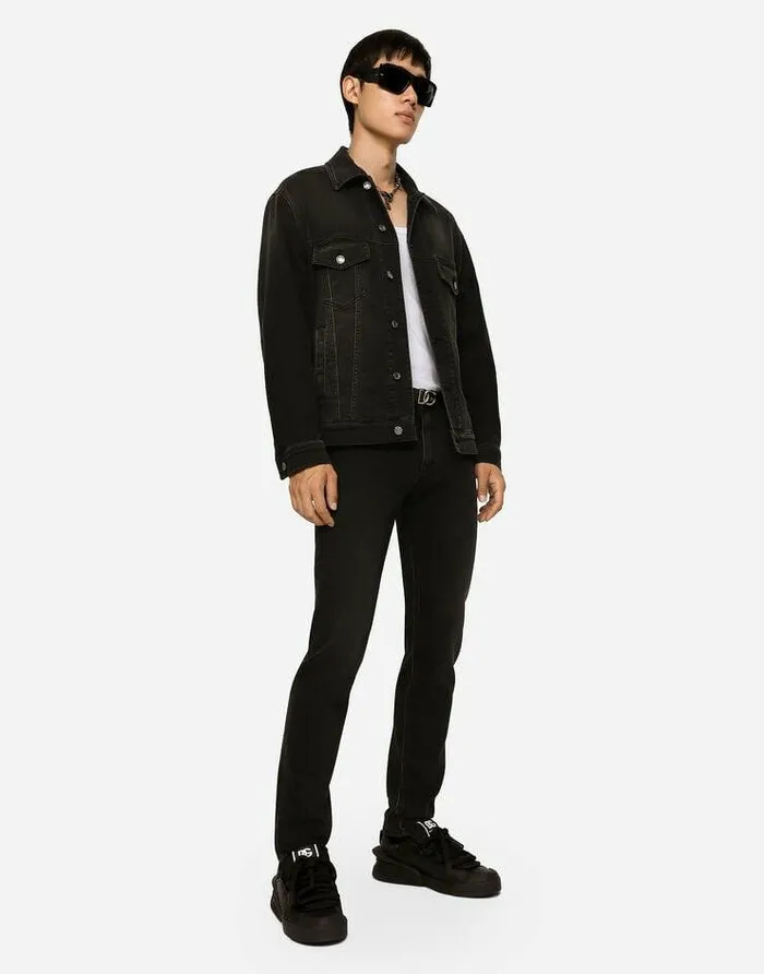 Dolce and Gabbana Denim Men Gray Wash Slimfit Stretch Jeans Multicolor Dolce and Gabbana Denim Men Gray Wash Slimfit Stretch Jeans Multicolor