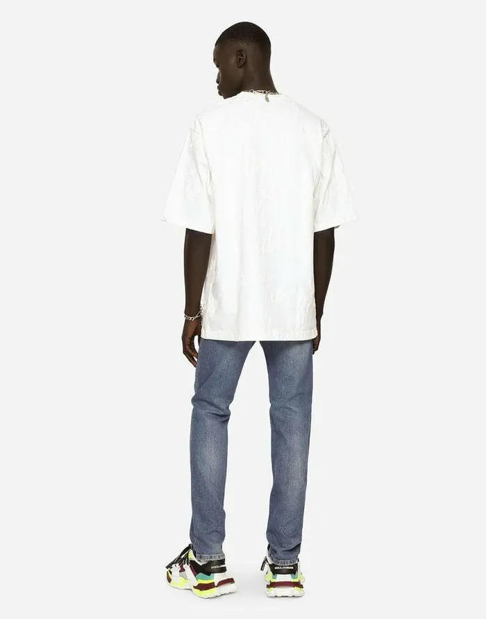Dolce and Gabbana Denim Men Stretch Skinny Jeans With Small Abrasions Blue Dolce and Gabbana Denim Men Stretch Skinny Jeans With Small Abrasions Blue