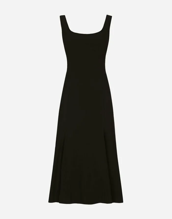 Dolce and Gabbana Dresses Women Calflength Cady Dress Black