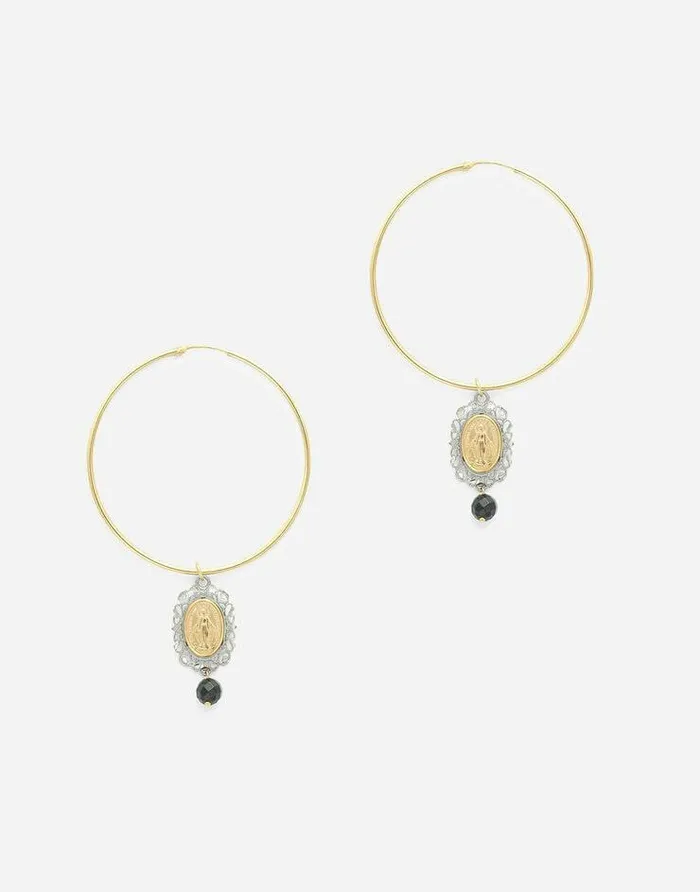 Dolce and Gabbana Earrings Women Sicily Hoop Earrings Gold