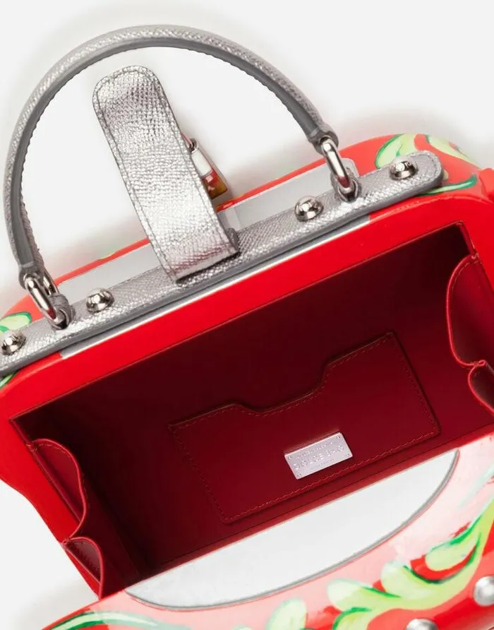 Dolce and Gabbana Handbags Women Coffee Machine Dolce Box Bag With Carretto Design Multicolor