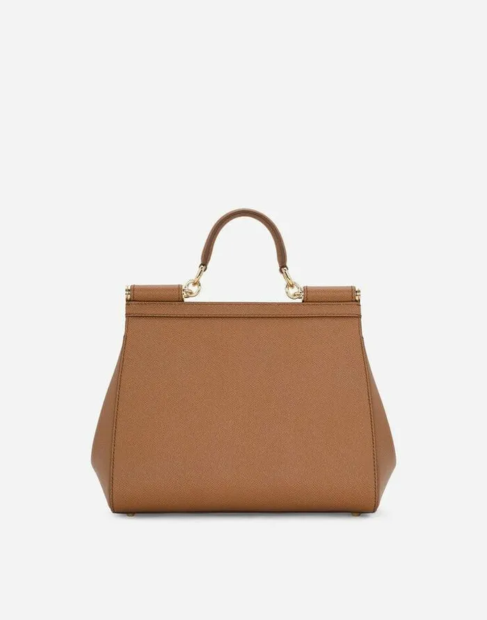 Dolce and Gabbana Handbags Women Large Sicily Handbag Brown Dolce and Gabbana Handbags Women Large Sicily Handbag Brown