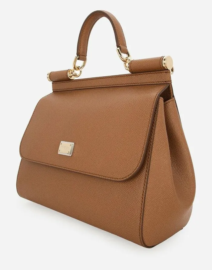 Dolce and Gabbana Handbags Women Large Sicily Handbag Brown Dolce and Gabbana Handbags Women Large Sicily Handbag Brown