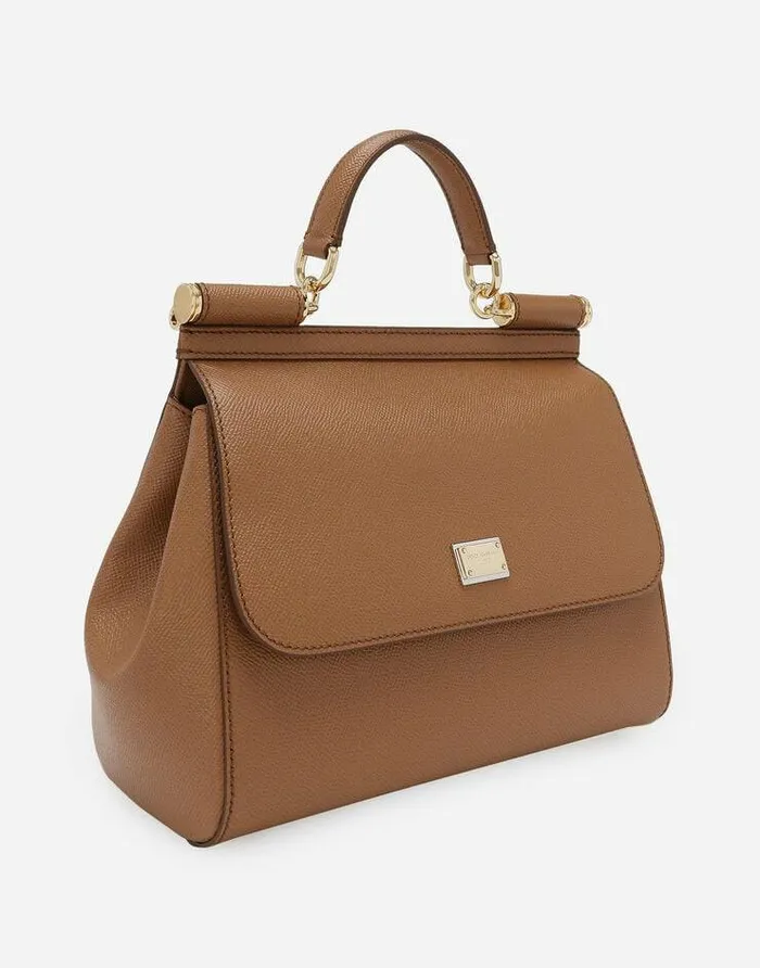 Dolce and Gabbana Handbags Women Large Sicily Handbag Brown Dolce and Gabbana Handbags Women Large Sicily Handbag Brown