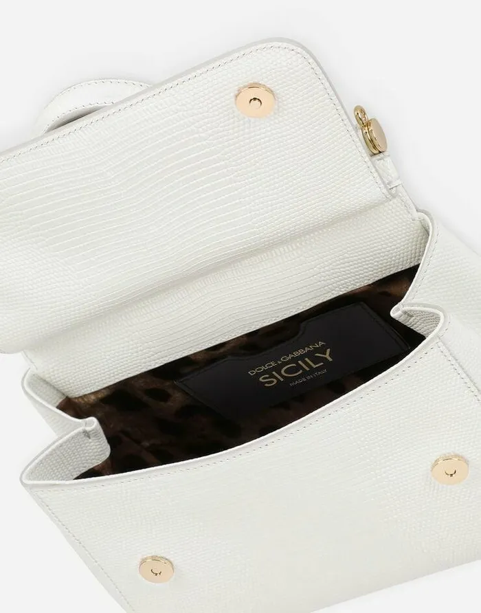 Dolce and Gabbana Handbags Women Medium Sicily Handbag White Dolce and Gabbana Handbags Women Medium Sicily Handbag White