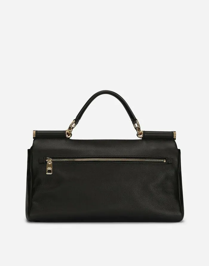 Dolce and Gabbana Handbags Women Soft Calfskin Sicily Soft Bag Black Dolce and Gabbana Handbags Women Soft Calfskin Sicily Soft Bag Black