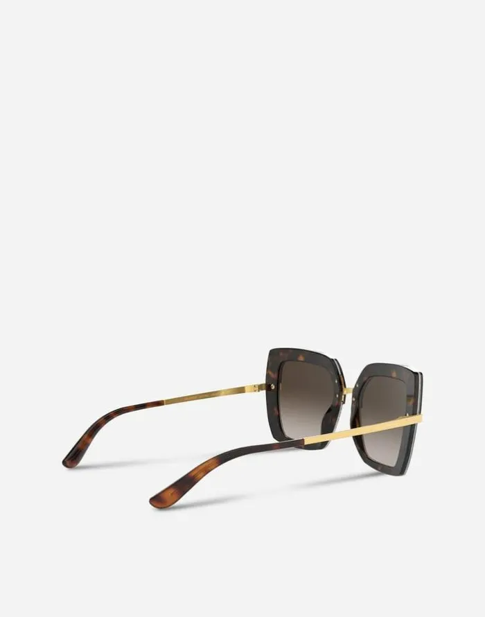 Dolce and Gabbana Icons Women Half Print Sunglasses Carretto Print Dolce and Gabbana Icons Women Half Print Sunglasses Carretto Print