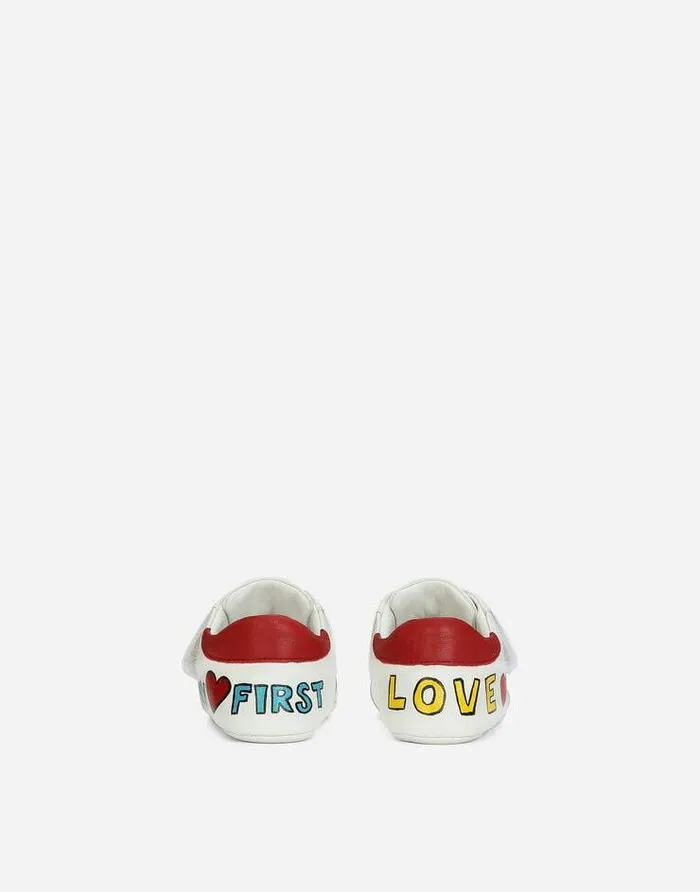 Dolce and Gabbana Newborn Girls039 Shoes 1620 Children Printed Nappa Leather Sneakers Multicolor Dolce and Gabbana Newborn Girls039 Shoes 1620 Children Printed Nappa Leather Sneakers Multicolor