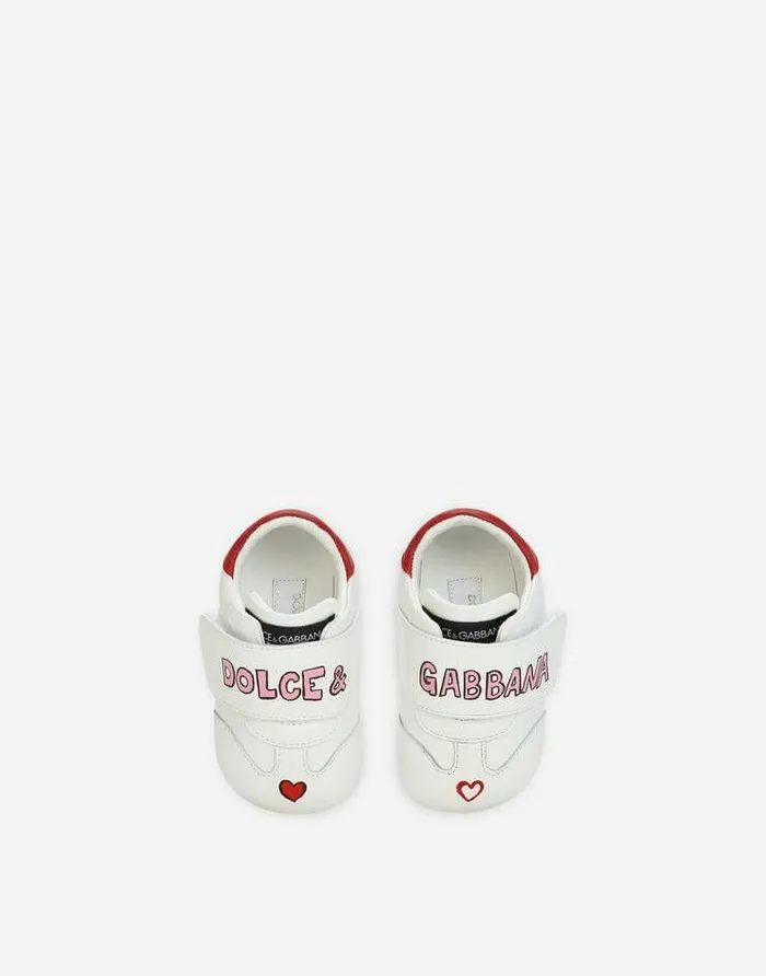Dolce and Gabbana Newborn Girls039 Shoes 1620 Children Printed Nappa Leather Sneakers Multicolor Dolce and Gabbana Newborn Girls039 Shoes 1620 Children Printed Nappa Leather Sneakers Multicolor