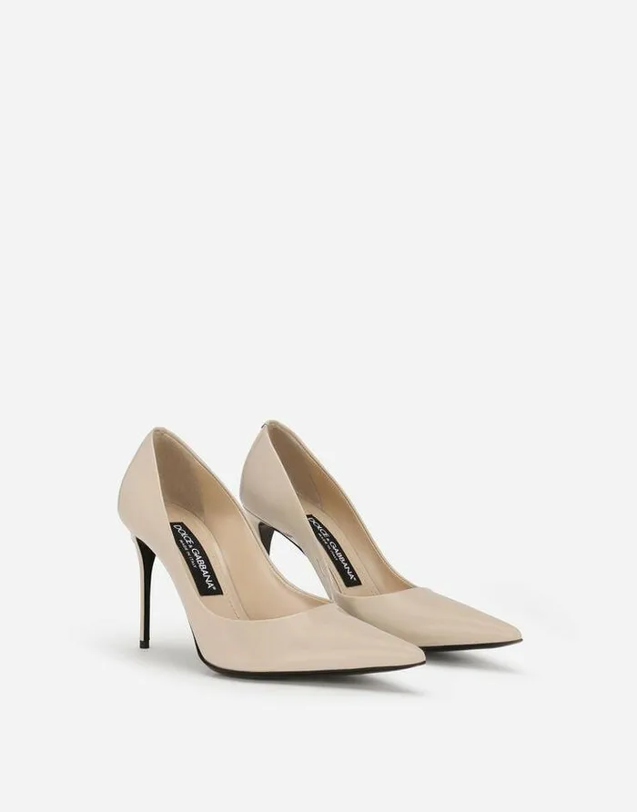 Dolce and Gabbana Pumps And Slingback Women KIM DOLCEandGABBANA Polished Calfskin Pumps Beige Dolce and Gabbana Pumps And Slingback Women KIM DOLCEandGABBANA Polished Calfskin Pumps Beige