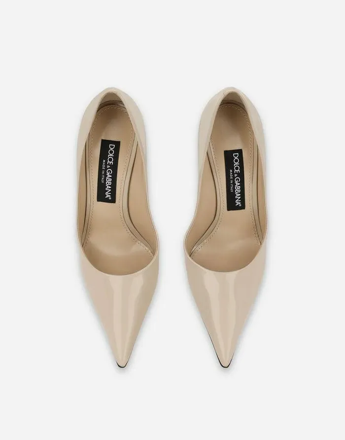 Dolce and Gabbana Pumps And Slingback Women KIM DOLCEandGABBANA Polished Calfskin Pumps Beige Dolce and Gabbana Pumps And Slingback Women KIM DOLCEandGABBANA Polished Calfskin Pumps Beige