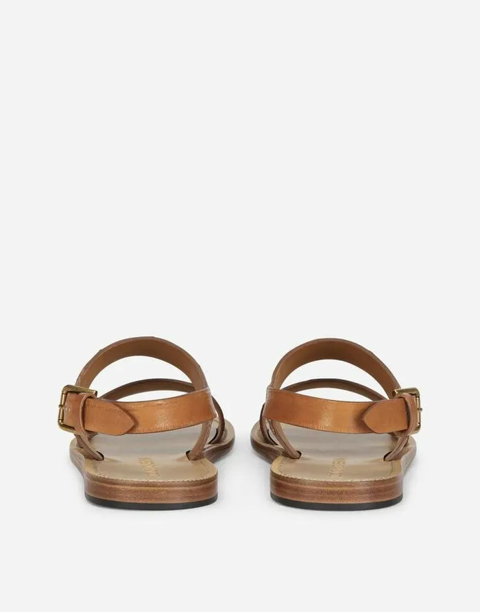 Dolce and Gabbana Sandals And Slides Men Eel Pantheon Sandals Beige Dolce and Gabbana Sandals And Slides Men Eel Pantheon Sandals Beige