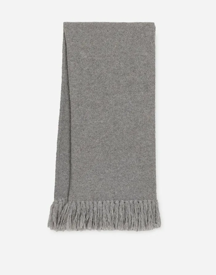 Dolce and Gabbana Scarves And Silks Men Stretch Technical Wool Knit Scarf Grey Dolce and Gabbana Scarves And Silks Men Stretch Technical Wool Knit Scarf Grey