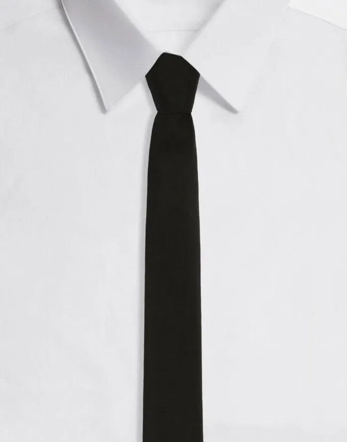 Dolce and Gabbana Scarves And Silks Women Silk Tie Black
