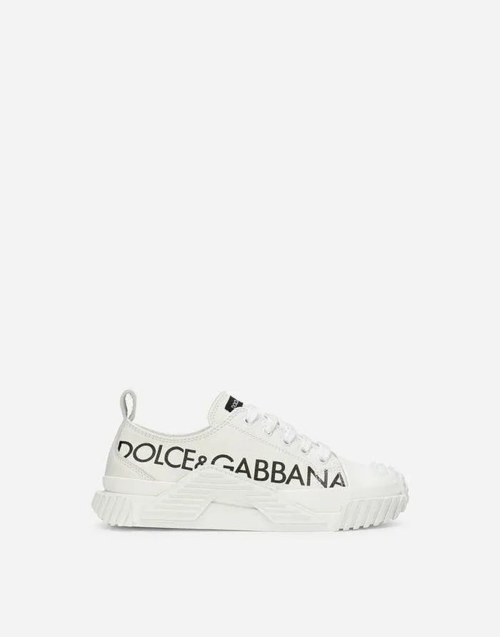 Dolce and Gabbana Shoes 2438 Children Calfskin NS1 Sneakers With Logo Print Multicolor Dolce and Gabbana Shoes 2438 Children Calfskin NS1 Sneakers With Logo Print Multicolor