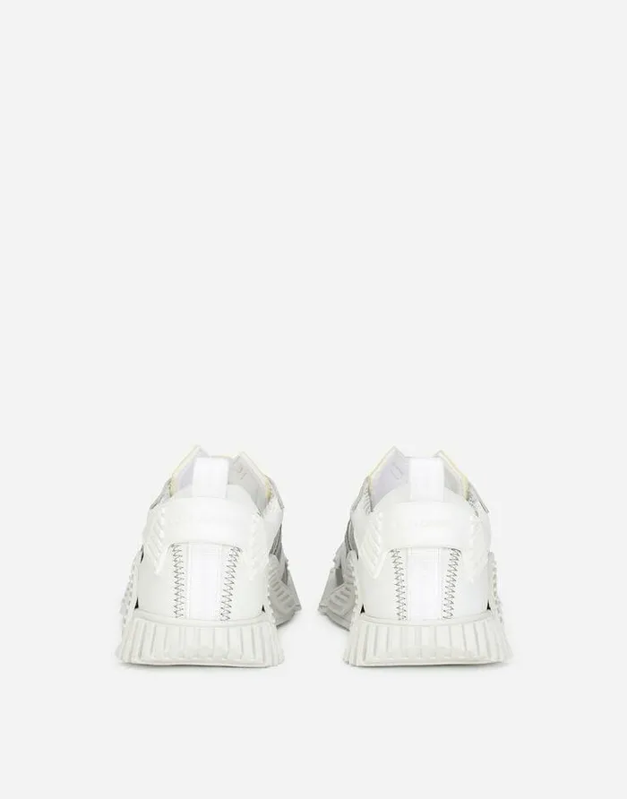 Dolce and Gabbana Shoes 2438 Children Reflective Fabric NS1 Sneakers White Dolce and Gabbana Shoes 2438 Children Reflective Fabric NS1 Sneakers White