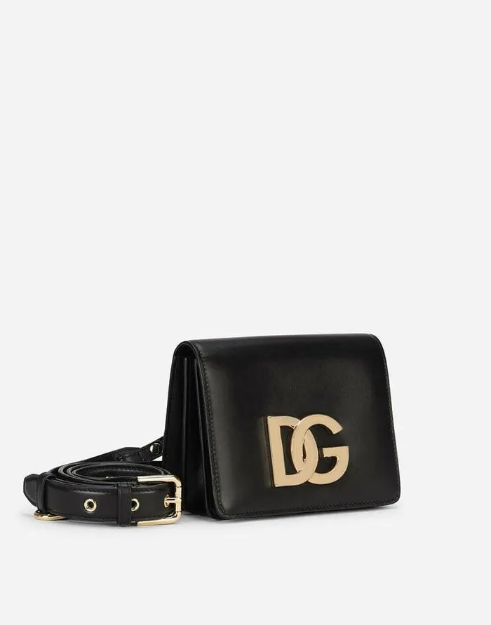 Dolce and Gabbana Shoulder And Crossbody Bags Women Calfskin Crossbody 35 Bag Black Dolce and Gabbana Shoulder And Crossbody Bags Women Calfskin Crossbody 35 Bag Black
