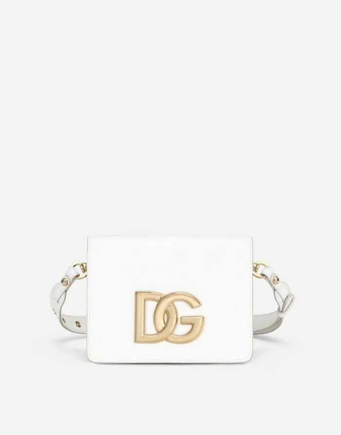 Dolce and Gabbana Shoulder And Crossbody Bags Women Calfskin Crossbody 35 Bag White Dolce and Gabbana Shoulder And Crossbody Bags Women Calfskin Crossbody 35 Bag White