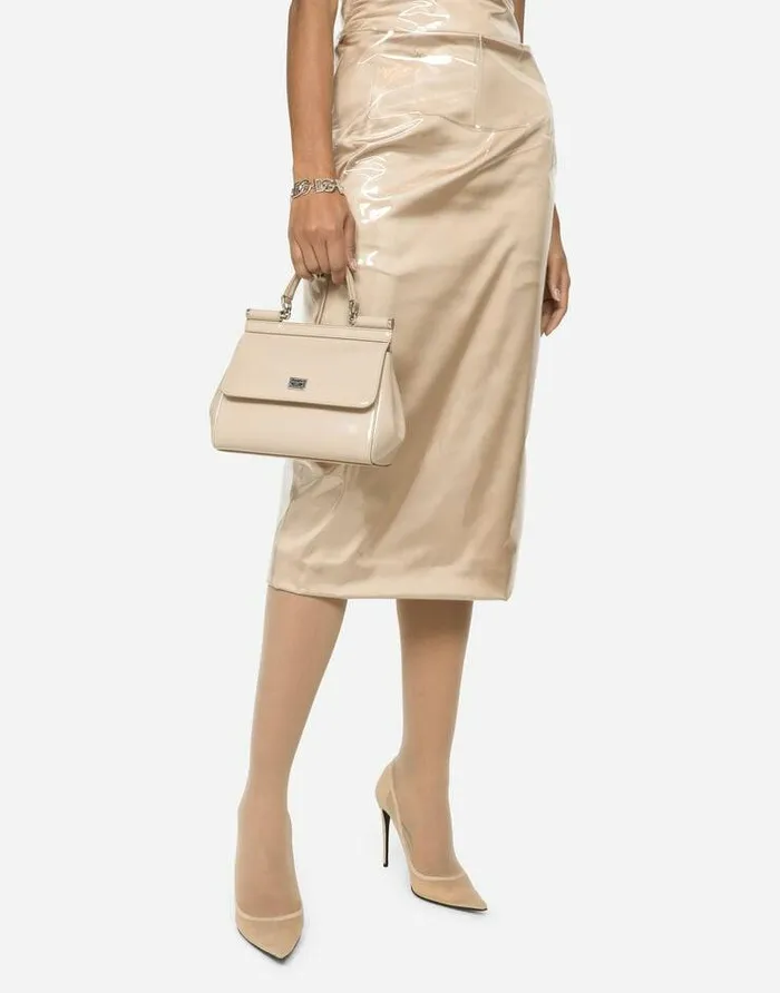 Dolce and Gabbana Shoulder And Crossbody Bags Women KIM DOLCEandGABBANA Medium Sicily Handbag Beige Dolce and Gabbana Shoulder And Crossbody Bags Women KIM DOLCEandGABBANA Medium Sicily Handbag Beige
