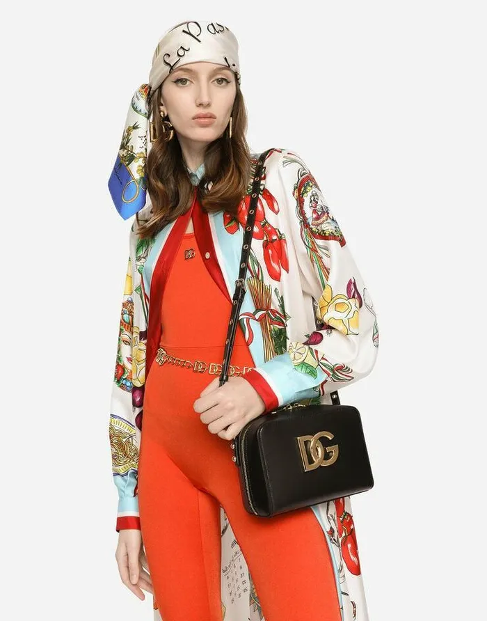 Dolce and Gabbana Shoulder And Crossbody Bags Women Medium Calfskin 35 Crossbody Bag Black Dolce and Gabbana Shoulder And Crossbody Bags Women Medium Calfskin 35 Crossbody Bag Black