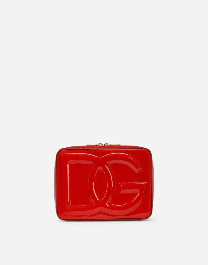Dolce and Gabbana Shoulder And Crossbody Bags Women Medium Patent Leather DG Logo Bag Camera Bag Red Dolce and Gabbana Shoulder And Crossbody Bags Women Medium Patent Leather DG Logo Bag Camera Bag Red