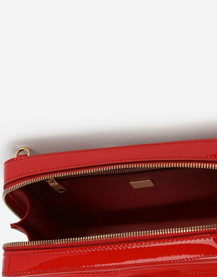 Dolce and Gabbana Shoulder And Crossbody Bags Women Medium Patent Leather DG Logo Bag Camera Bag Red Dolce and Gabbana Shoulder And Crossbody Bags Women Medium Patent Leather DG Logo Bag Camera Bag Red