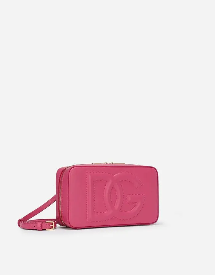 Dolce and Gabbana Shoulder And Crossbody Bags Women Small Calfskin DG Logo Bag Camera Bag Lilac Dolce and Gabbana Shoulder And Crossbody Bags Women Small Calfskin DG Logo Bag Camera Bag Lilac