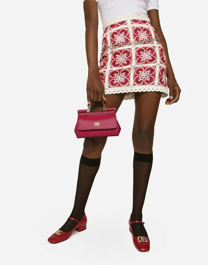 Dolce and Gabbana Sicily Women Small Sicily Handbag Fuchsia