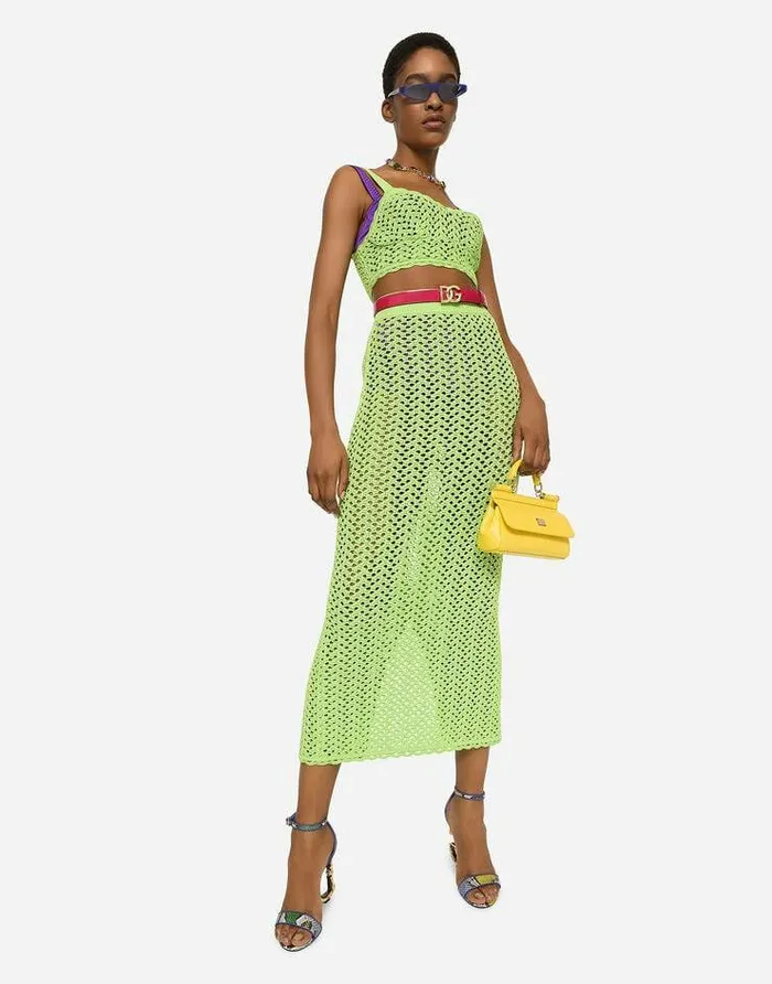 Dolce and Gabbana Sicily Women Small Sicily Handbag Yellow Dolce and Gabbana Sicily Women Small Sicily Handbag Yellow