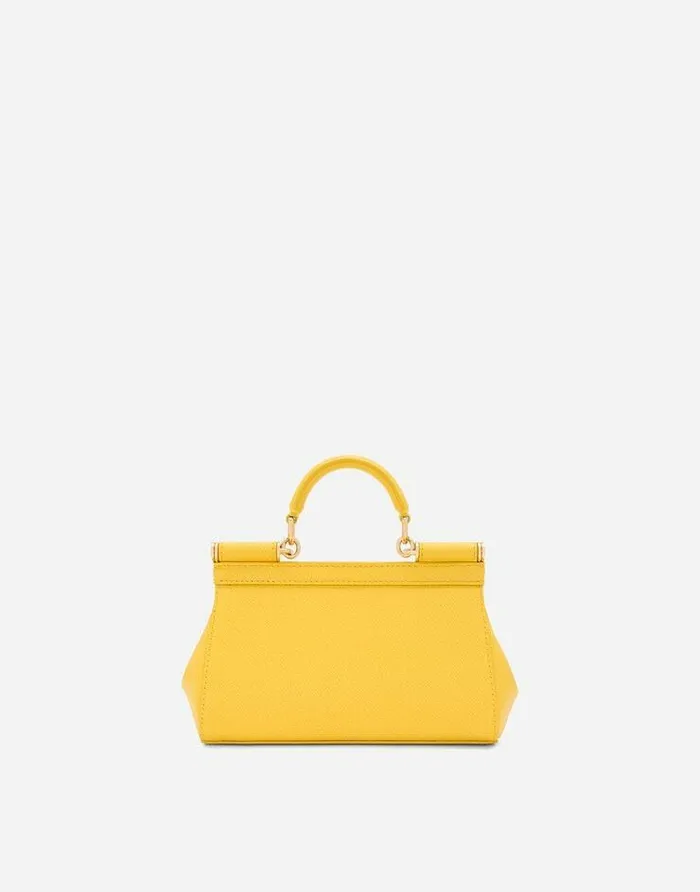 Dolce and Gabbana Sicily Women Small Sicily Handbag Yellow Dolce and Gabbana Sicily Women Small Sicily Handbag Yellow