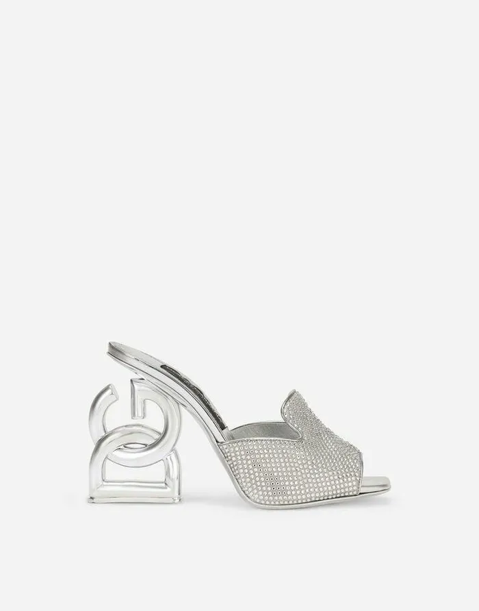 Dolce and Gabbana Slides And Mules Women Mules With Fusible Rhinestone Detailing And 35 Heel Multicolor Dolce and Gabbana Slides And Mules Women Mules With Fusible Rhinestone Detailing And 35 Heel Multicolor