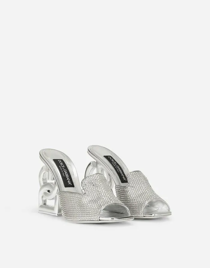 Dolce and Gabbana Slides And Mules Women Mules With Fusible Rhinestone Detailing And 35 Heel Multicolor Dolce and Gabbana Slides And Mules Women Mules With Fusible Rhinestone Detailing And 35 Heel Multicolor