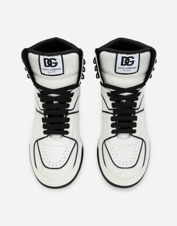 Dolce and Gabbana Sneakers Men Calfskin Nappa New Roma Midtop Sneakers Multicolor Dolce and Gabbana Sneakers Men Calfskin Nappa New Roma Midtop Sneakers Multicolor