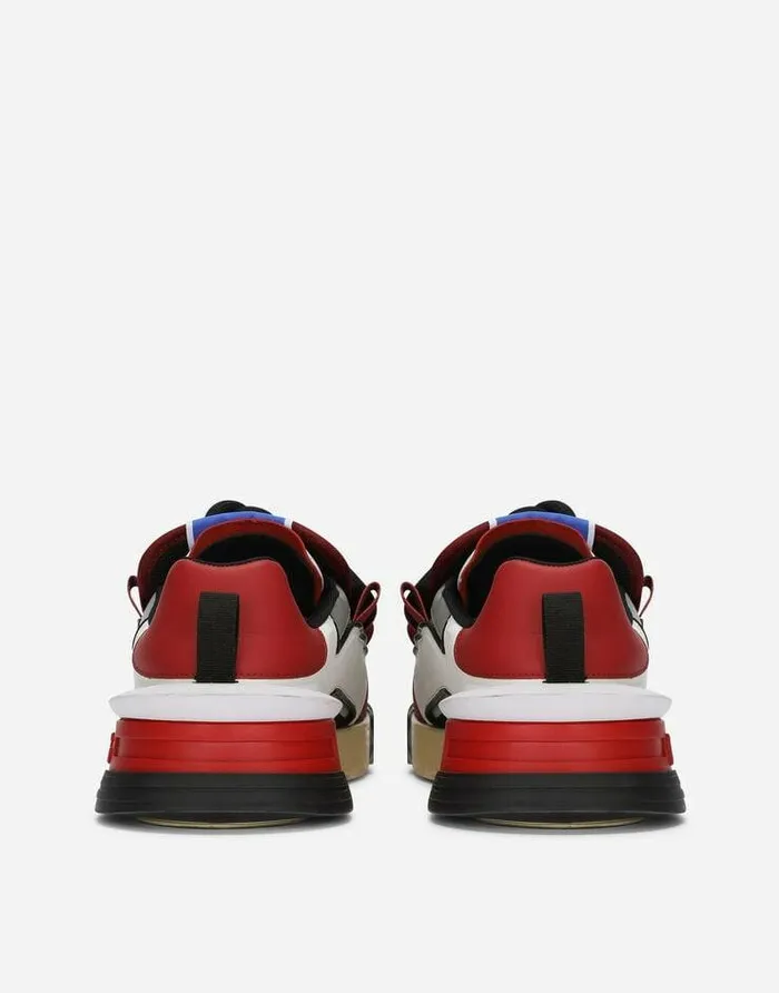 Dolce and Gabbana Sneakers Men Mixedmaterial Portofino Sneakers Multicolor