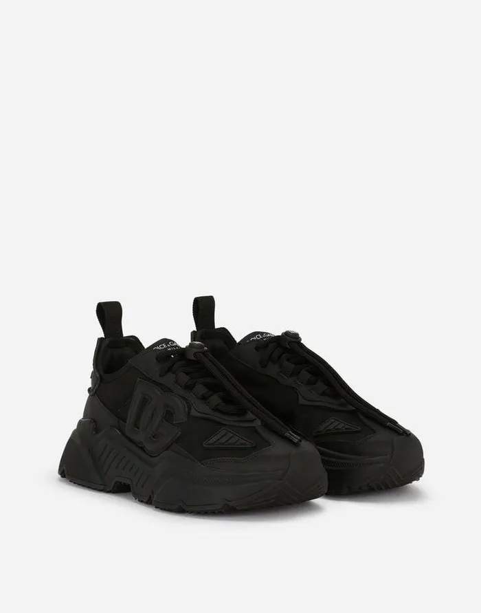 Dolce and Gabbana Sneakers Women Mixedmaterials Daymaster Sneakers Black Dolce and Gabbana Sneakers Women Mixedmaterials Daymaster Sneakers Black