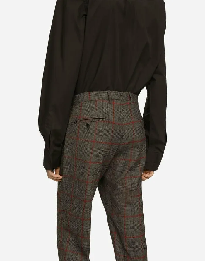 Dolce and Gabbana Suits And Blazers Men Doublebreasted Glen Plaid Siciliafit Suit Multicolor Dolce and Gabbana Suits And Blazers Men Doublebreasted Glen Plaid Siciliafit Suit Multicolor