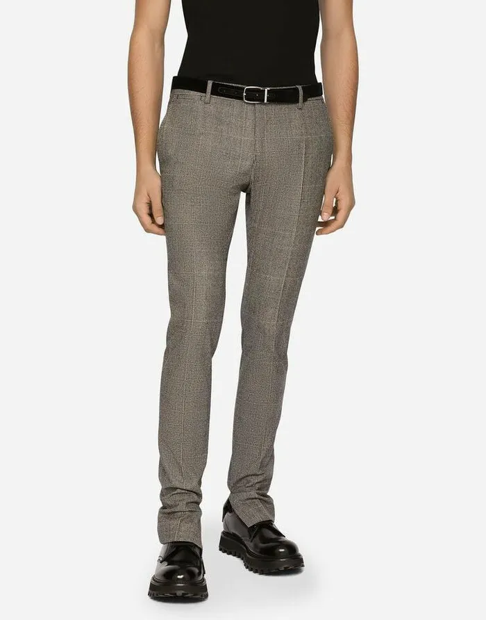 Dolce and Gabbana Suits And Blazers Men Glen Plaid Wool Martinifit Suit Multicolor Dolce and Gabbana Suits And Blazers Men Glen Plaid Wool Martinifit Suit Multicolor