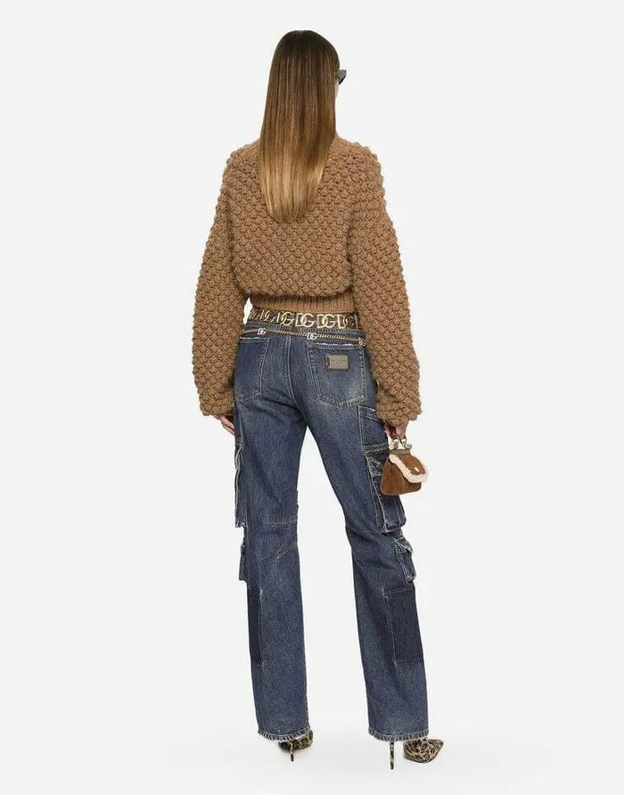 Dolce and Gabbana Sweaters And Cardigans Women Hazelnutstitch Alpaca Turtleneck Sweater Beige Dolce and Gabbana Sweaters And Cardigans Women Hazelnutstitch Alpaca Turtleneck Sweater Beige