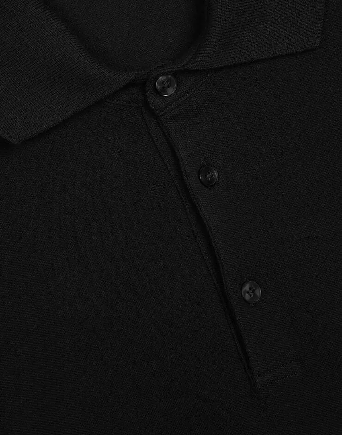 Dolce and Gabbana TShirts And Polos Men Cotton Piqu Poloshirt With Branded Tag Black Dolce and Gabbana TShirts And Polos Men Cotton Piqu Poloshirt With Branded Tag Black