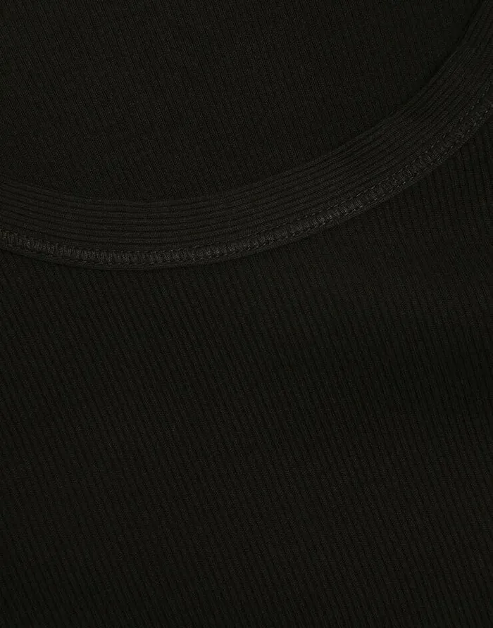 Dolce and Gabbana TShirts And Polos Men Finerib Cotton Jersey Singlet Black