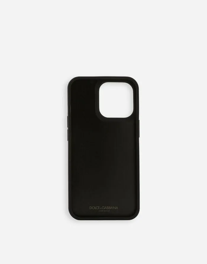 Dolce and Gabbana Technology Women Calfskin IPhone 13 Pro Cover Black Dolce and Gabbana Technology Women Calfskin IPhone 13 Pro Cover Black