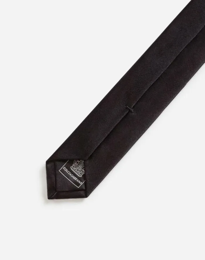 Dolce and Gabbana Ties And Pocket Squares Men 4 Cm 16 Silk Blade Tie Black Dolce and Gabbana Ties And Pocket Squares Men 4 Cm 16 Silk Blade Tie Black