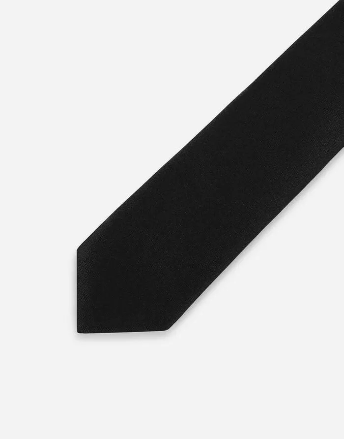 Dolce and Gabbana Ties And Pocket Squares Men 4cm Silk Satin Blade Tie Blue Dolce and Gabbana Ties And Pocket Squares Men 4cm Silk Satin Blade Tie Blue