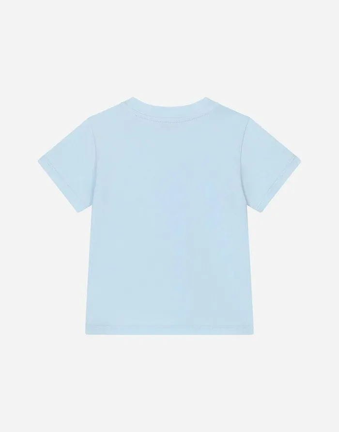 Dolce and Gabbana Topwear Children Jersey Tshirt With Logo Print Grey Dolce and Gabbana Topwear Children Jersey Tshirt With Logo Print Grey