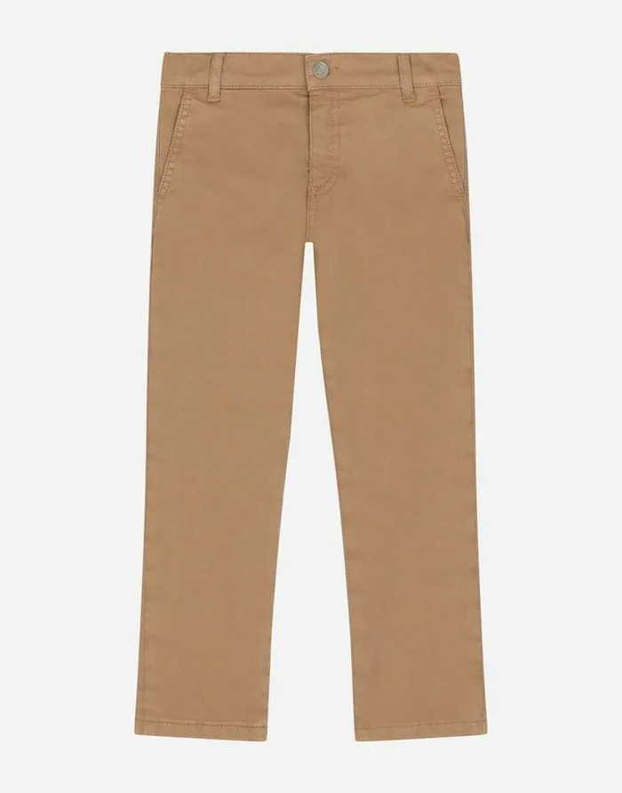 Dolce and Gabbana Trousers And Shorts Children Classic Plainknit Cotton Pants With Logo Tag Beige Dolce and Gabbana Trousers And Shorts Children Classic Plainknit Cotton Pants With Logo Tag Beige
