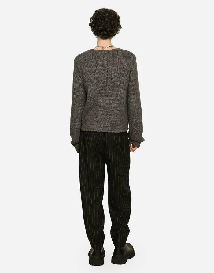 Dolce and Gabbana Trousers And Shorts Men Pinstripe Wool Pants Multicolor Dolce and Gabbana Trousers And Shorts Men Pinstripe Wool Pants Multicolor