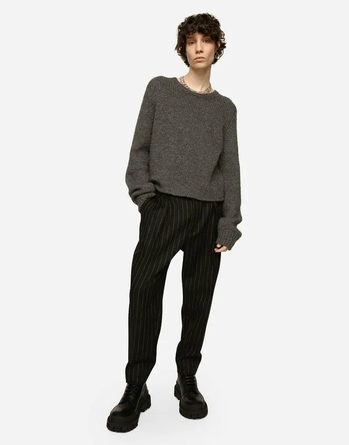 Dolce and Gabbana Trousers And Shorts Men Pinstripe Wool Pants Multicolor Dolce and Gabbana Trousers And Shorts Men Pinstripe Wool Pants Multicolor