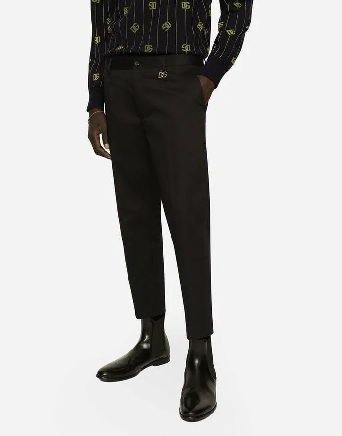 Dolce and Gabbana Trousers And Shorts Men Tailored Pants Blue Dolce and Gabbana Trousers And Shorts Men Tailored Pants Blue